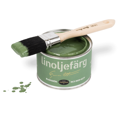 Halvblank linoljemaling